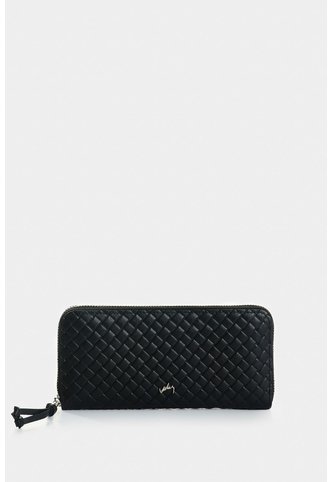 Billetera Porta Chequera De Cuero Para Mujer Astra Billetera Porta Chequera De Cuero Para Mujer Astra Negro VÉLEZ Vélez