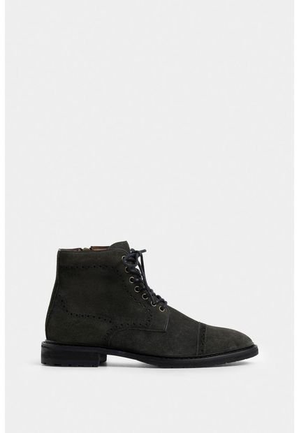 Botas Estepa 2 De Cuero Para Hombre Detalle Chiripiado Botas Estepa 2 De Cuero Para Hombre Detalle Chiripiado Gris Pistola 45 Vélez