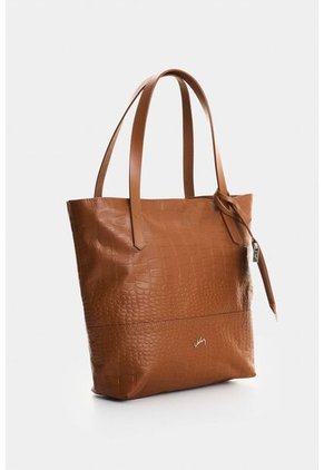 Shopping De Cuero Grabado Para Mujer Verona Shopping De Cuero Grabado Para Mujer Verona Miel VÉLEZ