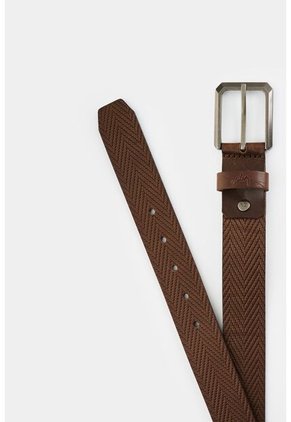 Cinturón Unifaz De Cuero Grabado Para Hombre Loa Cinturón Unifaz De Cuero Grabado Para Hombre Loa Cafe 36 VÉLEZ