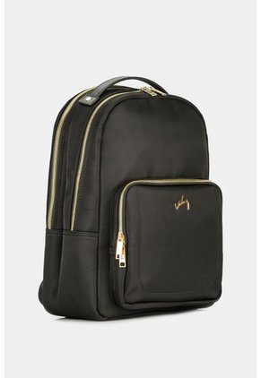 Morral Púrpura De Lona Detalles En Cuero Para Mujer Cargaderas Acolchadas Negro Morral Púrpura De Lona Detalles En Cuero Para Mujer Cargaderas Acolchadas Negro Vélez