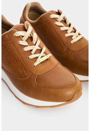Tenis De Cuero Con Detalle Grabado Para Mujer Tropical 2 Tenis De Cuero Con Detalle Grabado Para Mujer Tropical 2 Miel 34 VÉLEZ