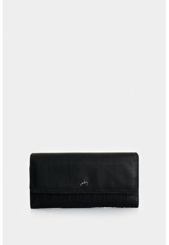 Porta Chequera Extravaganza De Cuero Para Mujer Grabado Porta Chequera Extravaganza De Cuero Para Mujer Grabado Negro VÉLEZ Vélez