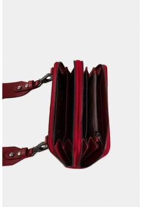 Billetera Porta Chequera Singapur De Cuero Para Mujer Cargadera Removible Billetera Porta Chequera Singapur De Cuero Para Mujer Cargadera Removible Rojo Vélez