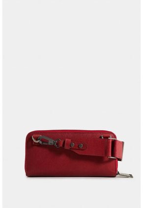 Billetera Porta Chequera Singapur De Cuero Para Mujer Cargadera Removible Billetera Porta Chequera Singapur De Cuero Para Mujer Cargadera Removible Rojo Vélez