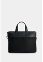 Maletín Portátil En Lona Y Cuero Para Hombre Breeze Maletín Portátil En Lona Y Cuero Para Hombre Breeze Negro VÉLEZ de Vélez