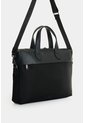 Maletín Portátil En Lona Y Cuero Para Hombre Breeze Maletín Portátil En Lona Y Cuero Para Hombre Breeze Negro VÉLEZ de Vélez
