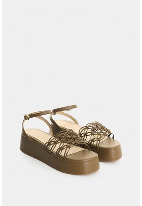 Sandalia Plataforma En Cuero Para Mujer Orquidea Sandalia Plataforma En Cuero Para Mujer Orquidea Tabaco 41 VÉLEZ