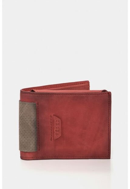 Billetera Nogal De Cuero Para Hombre 3 Cuerpos Efecto Espasolado Rojo Billetera Nogal De Cuero Para Hombre 3 Cuerpos Efecto Espasolado Rojo Vélez