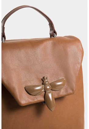 Morral Thalia De Cuero Para Mujer Silueta Hexagonal Morral Thalia De Cuero Para Mujer Silueta Hexagonal Miel Vélez