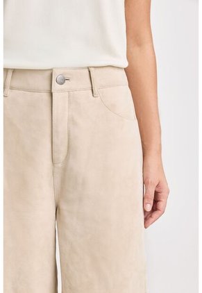 Pantalón Wide Leg San Jacinto En Gamuza Para Mujer Semiholgado Pantalón Wide Leg San Jacinto En Gamuza Para Mujer Semiholgado Beige 10 Vélez