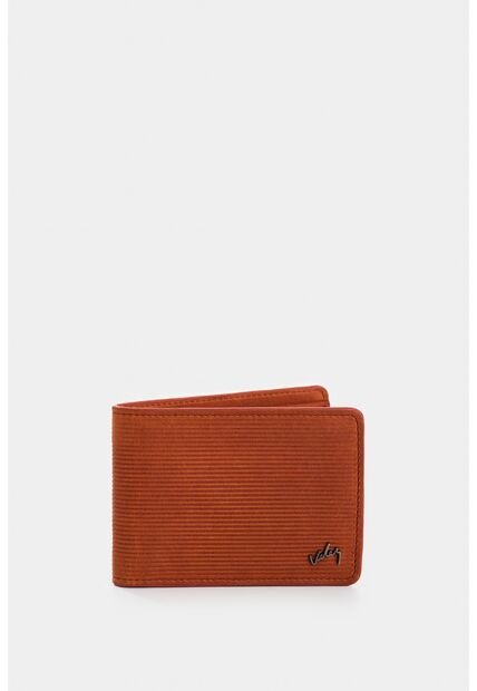 Billetera Vértice De Cuero Para Hombre Placa Rayas Billetera Vértice De Cuero Para Hombre Placa Rayas Naranja VÉLEZ