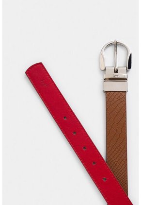 Cinturón Doble Faz Aki De Cuero Para Mujer Placa Serpiente Cinturón Doble Faz Aki De Cuero Para Mujer Placa Serpiente Miel XL VÉLEZ