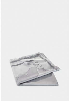 Pañuelo Grande En Tejido Plano Para Mujer Cuadrado Pañuelo Grande En Tejido Plano Para Mujer Cuadrado Gris XS VÉLEZ