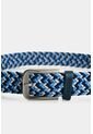 Cinturón Trenzado Para Hombre Zafiro 2 Cinturón Trenzado Para Hombre Zafiro 2 Azul Claro 36 VÉLEZ de Vélez