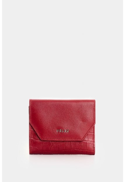 Billetera En Cuero Para Mujer Acari Billetera En Cuero Para Mujer Acari Rojo VÉLEZ
