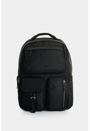Tula Morral De Lona Y Cuero Para Hombre Nautical Tula Morral De Lona Y Cuero Para Hombre Nautical Negro VÉLEZ