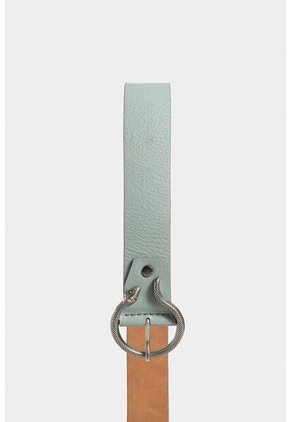 Cinturón Unifaz Ori De Cuero Para Mujer Chapa Serpiente Cinturón Unifaz Ori De Cuero Para Mujer Chapa Serpiente Agua Marina S Vélez