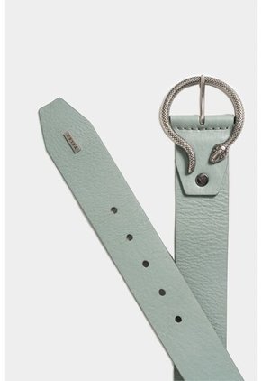 Cinturón Unifaz Ori De Cuero Para Mujer Chapa Serpiente Cinturón Unifaz Ori De Cuero Para Mujer Chapa Serpiente Agua Marina S Vélez