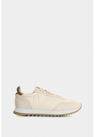 Tenis De Cuero Y Textil Para Mujer Flora Tenis De Cuero Y Textil Para Mujer Flora Blanco 41 VÉLEZ Vélez