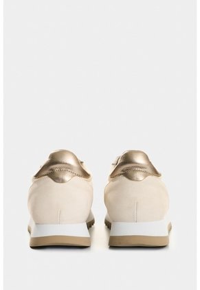 Tenis De Cuero Y Textil Para Mujer Flora Tenis De Cuero Y Textil Para Mujer Flora Blanco 41 VÉLEZ