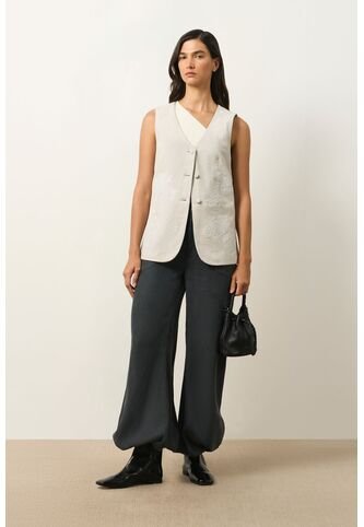 Pantalón Bota Englobada De Tejido Plano Para Mujer Arizona Pantalón Bota Englobada De Tejido Plano Para Mujer Arizona Negro 10 VÉLEZ Vélez