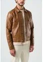 Chaqueta Trucker Paraná De Cuero Para Hombre Corte Clásico Chaqueta Trucker Paraná De Cuero Para Hombre Corte Clásico Miel XL VÉLEZ de Vélez