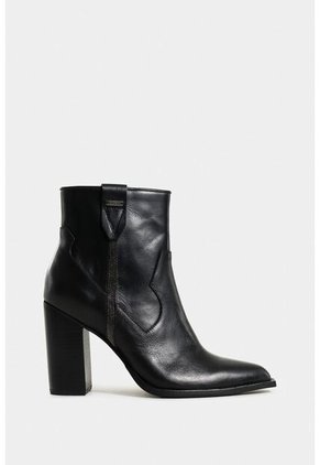 Botines Tatacoa De Cuero Para Mujer Detalle En Millaré Botines Tatacoa De Cuero Para Mujer Detalle En Millaré Negro 37 VÉLEZ