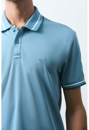 Polo Manga Corta Para Hombre Luzia Polo Manga Corta Para Hombre Luzia Agua Marina L VÉLEZ