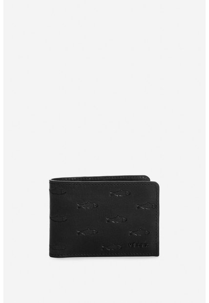 Billetera De Cuero Grabado Para Hombre Hazel Billetera De Cuero Grabado Para Hombre Hazel Negro VÉLEZ