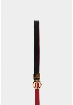 Cinturón Doble Faz Rea 2.0 De Cuero Liso Para Mujer Puntera Hexagonal Cinturón Doble Faz Rea 2.0 De Cuero Liso Para Mujer Puntera Hexagonal Negro L VÉLEZ