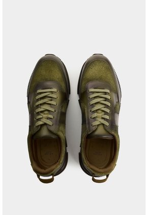 Tenis En Cuero Para Hombre Halo 2 Tenis En Cuero Para Hombre Halo 2 Verde Oliva 46 VÉLEZ