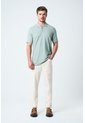 Polo Para Hombre Semi Fit Detalle Jacquard Polo Para Hombre Semi Fit Detalle Jacquard Agua Marina XXL VÉLEZ de Vélez