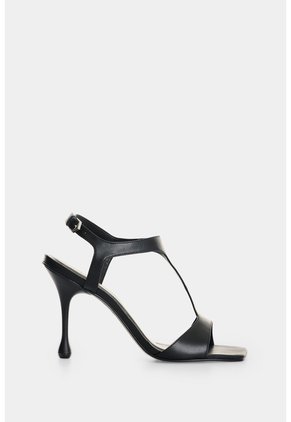 Sandalia Tacón En Cuero Para Mujer Encore 2.0 Sandalia Tacón En Cuero Para Mujer Encore 2.0 Negro 40 VÉLEZ
