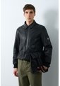 Chaqueta Aviador De Cuero Para Hombre Nila Chaqueta Aviador De Cuero Para Hombre Nila Negro S VÉLEZ de Vélez