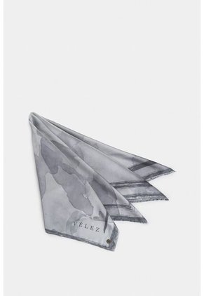 Pañuelo Pequeño En Tejido Plano Para Mujer Sombra Pañuelo Pequeño En Tejido Plano Para Mujer Sombra Gris XS VÉLEZ