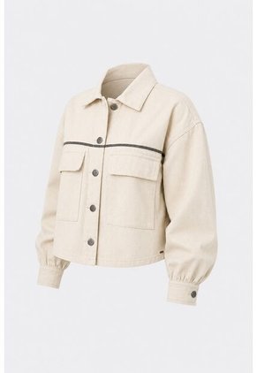 Chaqueta Ocaso Para Mujer Oversized Chaqueta Ocaso Para Mujer Oversized Crema XL VÉLEZ