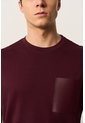 Camiseta En Algodón Para Hombre Bolsillo Cuero Camiseta En Algodón Para Hombre Bolsillo Cuero Vinotinto XL VÉLEZ de Vélez