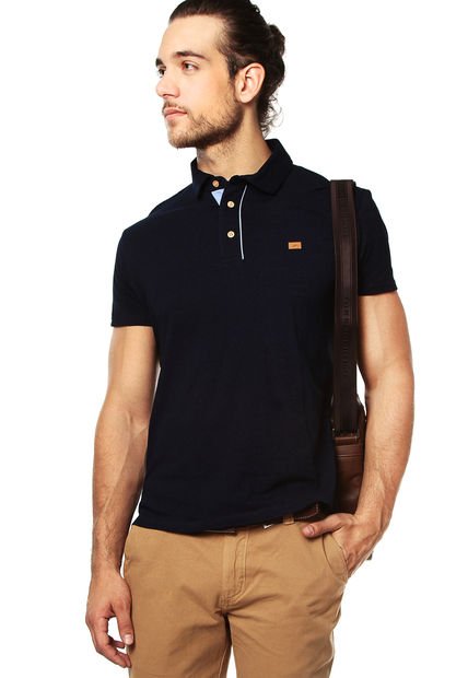 Camiseta Polo Azul Marino Vélez