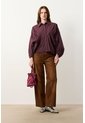 Camisa Tipo Globo Para Mujer Bila Camisa Tipo Globo Para Mujer Bila Vinotinto XL VÉLEZ de Vélez