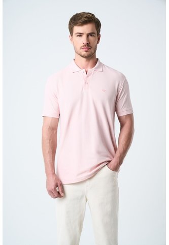 Polo Para Hombre Semi Fit Detalle Jacquard Polo Para Hombre Semi Fit Detalle Jacquard Rosado XXL VÉLEZ Vélez