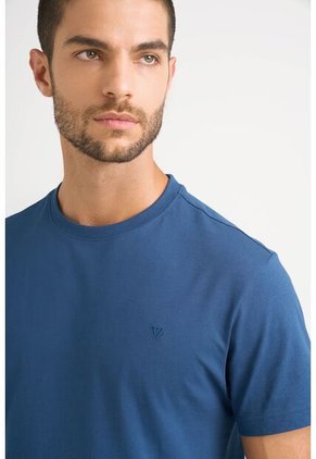 Camiseta Perú Cuello Redondo Para Hombre Basica Jersey Azul Oscuro Camiseta Perú Cuello Redondo Para Hombre Basica Jersey Azul Oscuro Vélez