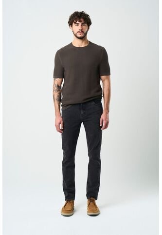 Jean Confort Semi Fitted Para Hombre Ciro Jean Confort Semi Fitted Para Hombre Ciro Negro 38 VÉLEZ Vélez