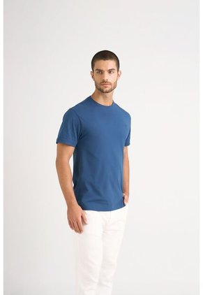 Camiseta Perú Cuello Redondo Para Hombre Basica Jersey Azul Oscuro Camiseta Perú Cuello Redondo Para Hombre Basica Jersey Azul Oscuro Vélez