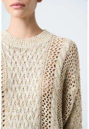 Sweater Alhena Tejido Para Mujer Detalle Lentejuelas Sweater Alhena Tejido Para Mujer Detalle Lentejuelas Crema XL VÉLEZ