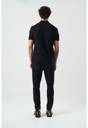 Polo Manga Corta Essential Para Hombre Textura Polo Manga Corta Essential Para Hombre Textura Negro M VÉLEZ