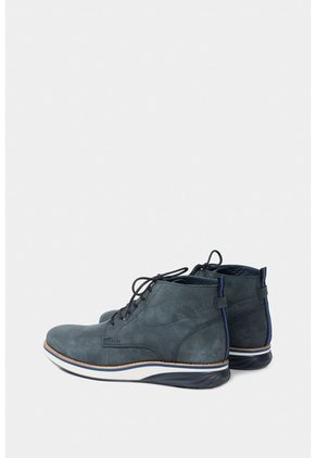 Botas Casual Play De Cuero Para Hombre Efecto Envejecido Azul Botas Casual Play De Cuero Para Hombre Efecto Envejecido Azul 39 VÉLEZ