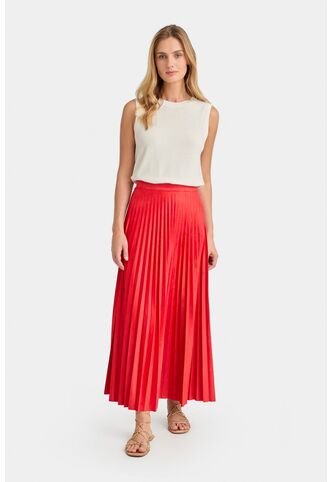 Falda Plisada Alma Para Mujer Tejido De Punto Falda Plisada Alma Para Mujer Tejido De Punto Rojo 12 VÉLEZ Vélez
