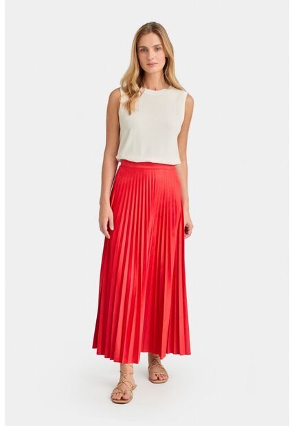 Falda Plisada Alma Para Mujer Tejido De Punto Falda Plisada Alma Para Mujer Tejido De Punto Rojo 12 VÉLEZ