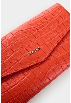 Billetera Porta Chequera De Cuero Para Mujer Selene Billetera Porta Chequera De Cuero Para Mujer Selene Rojo VÉLEZ